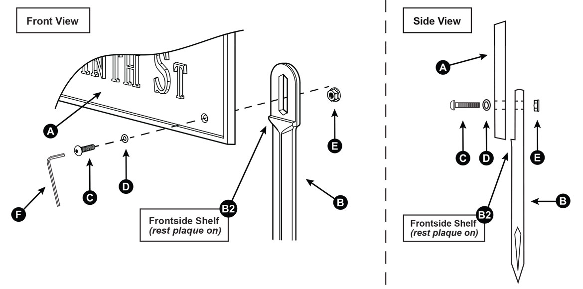 Lawn Plaque parts