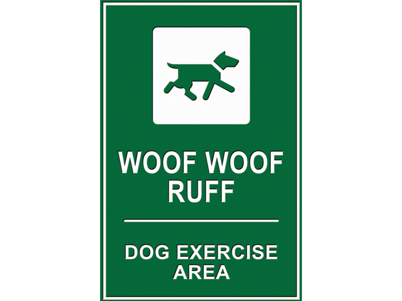 House Plaque - Woof Ruff