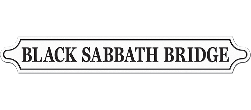 Black Sabbath Bridge Sign