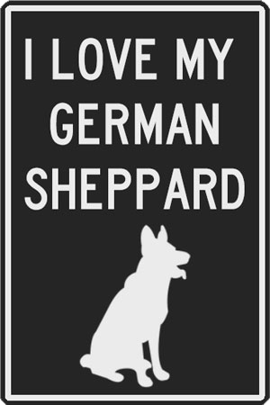 Pet Plaque: I love my German sheppard