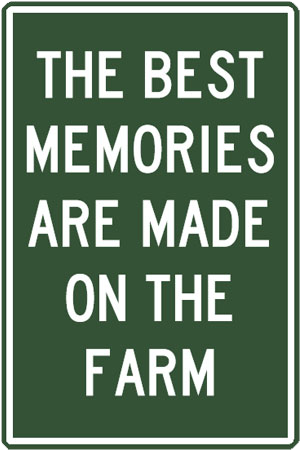 Pet Plaque: The best memories are made on the farm