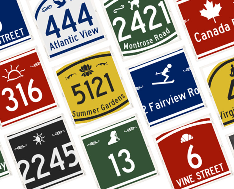 House Plaques Collage