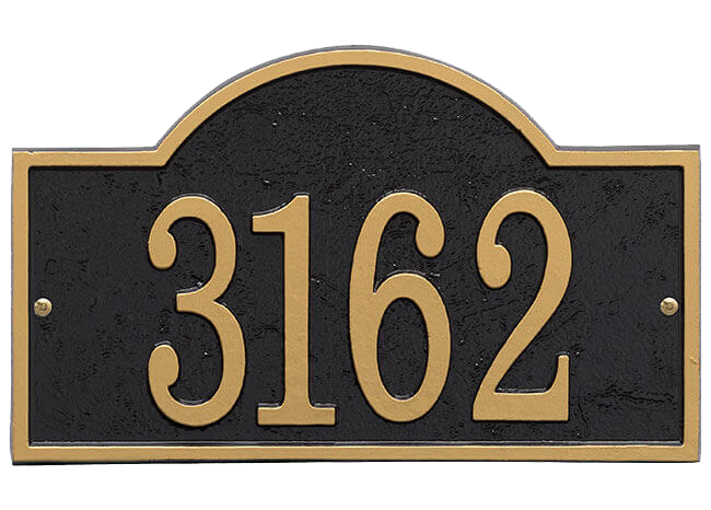 Fast & Easy Arch House Numbers Plaque