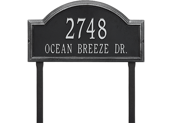 Providence Arch House Numbers Plaque
