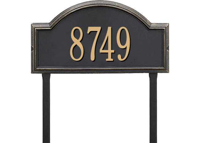 Providence Arch House Numbers Plaque
