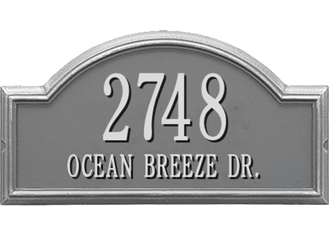 Providence Arch (wall) House Numbers Plaque