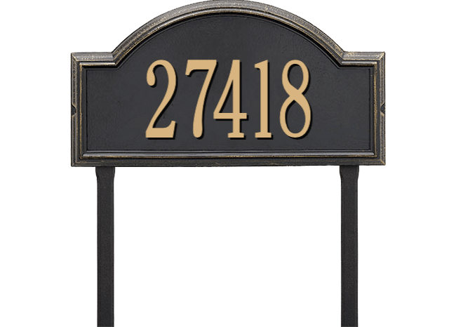Providence Arch House Numbers Plaque